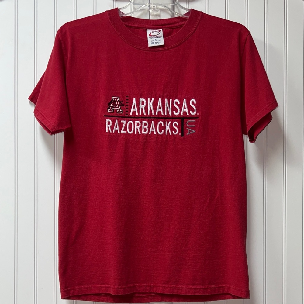 90s Arkansas Razorbacks Shirt M Vintage - Picture 2 of 5